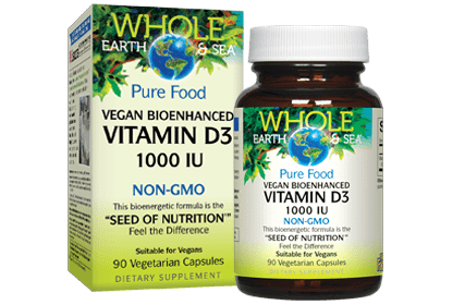 Vegan Bioenhanced Vitamin D3 in 1,000 IU and 5,000 IU | Whole Earth