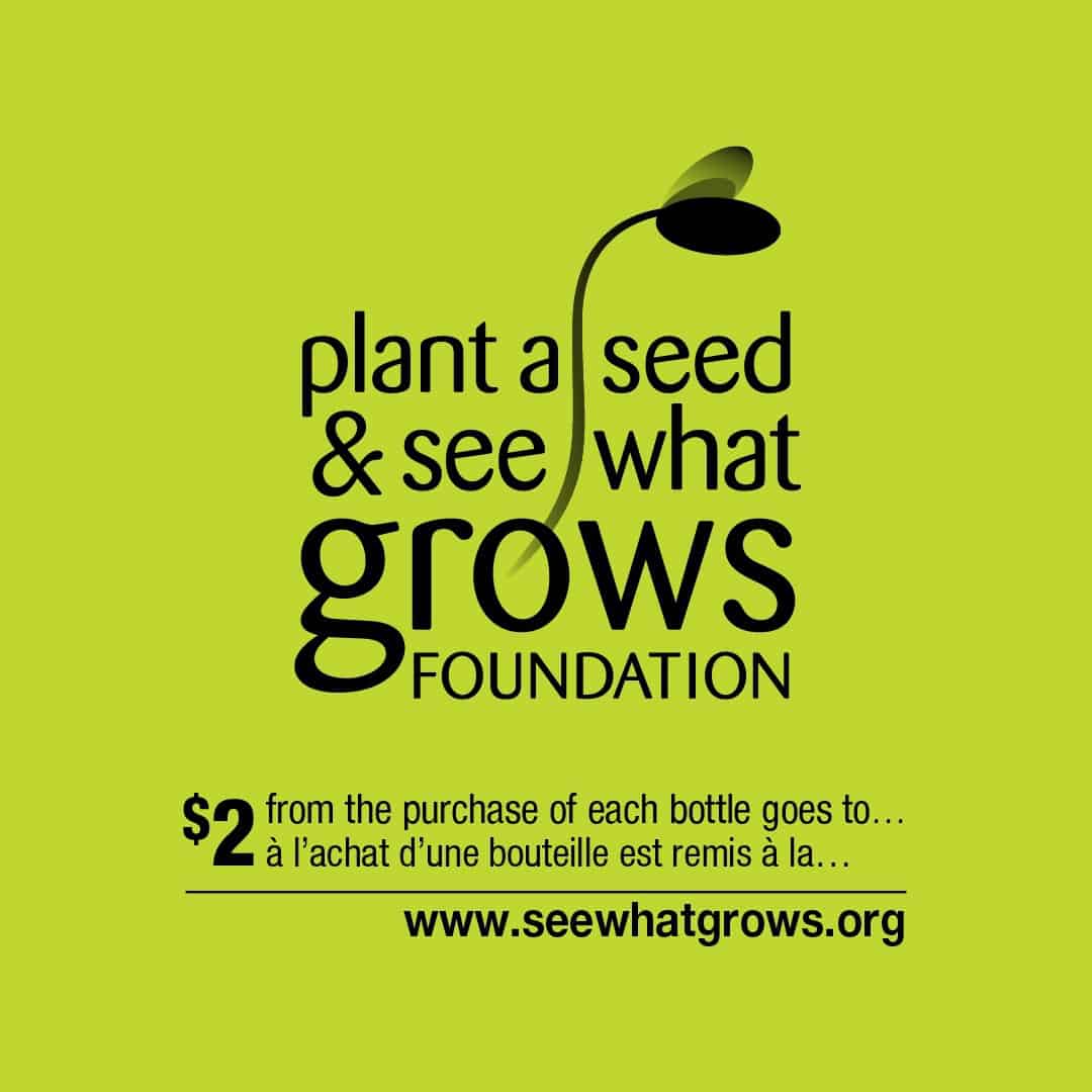 text that reads "Plant a Seed and See What Grows Foundation"