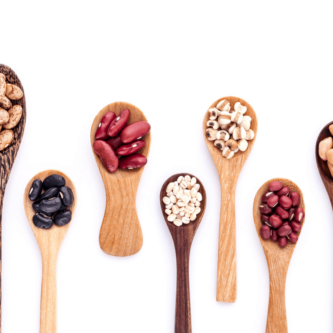 legumes on spoon